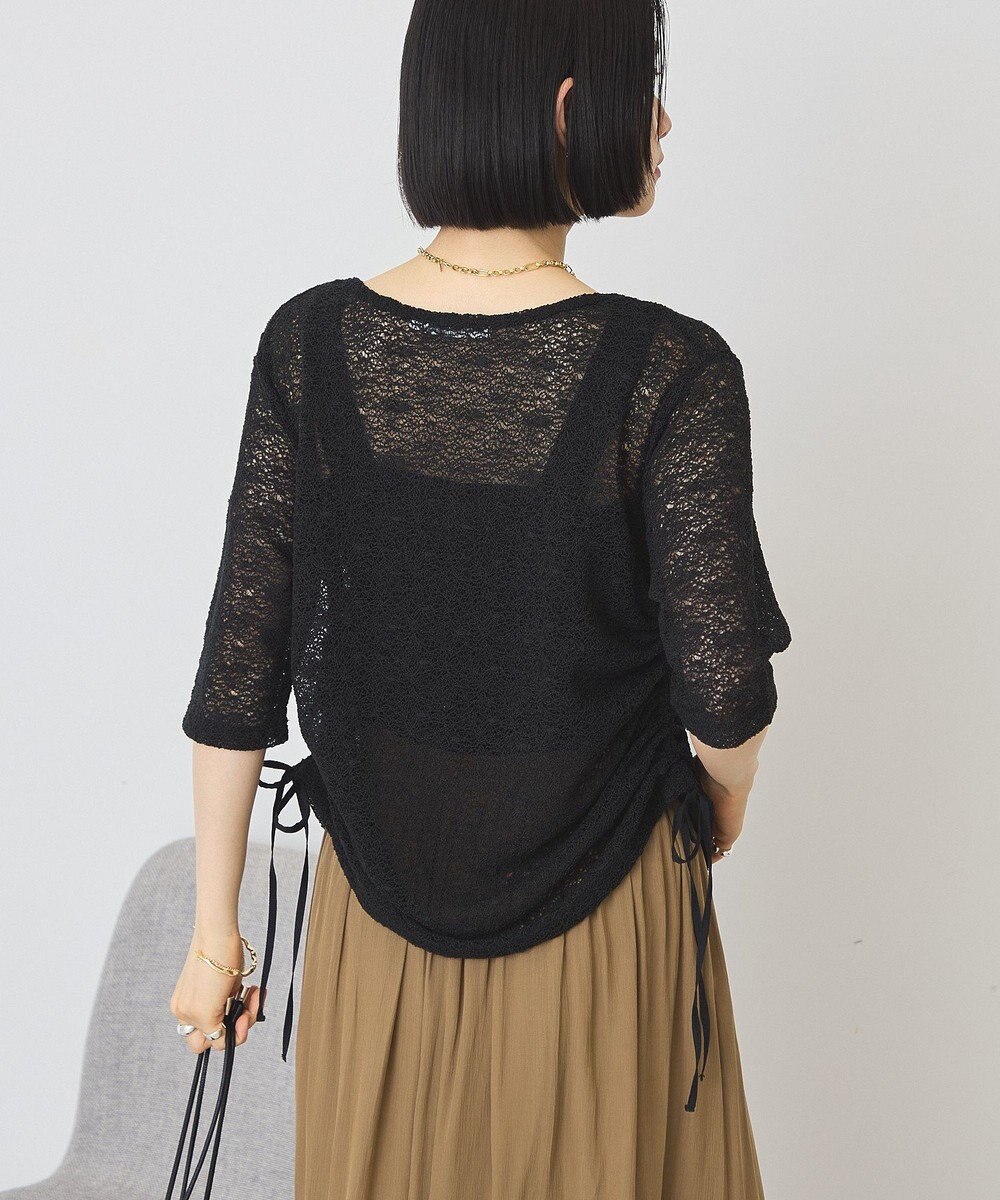 AMERICAN HOLIC レース5分袖カーディガン 