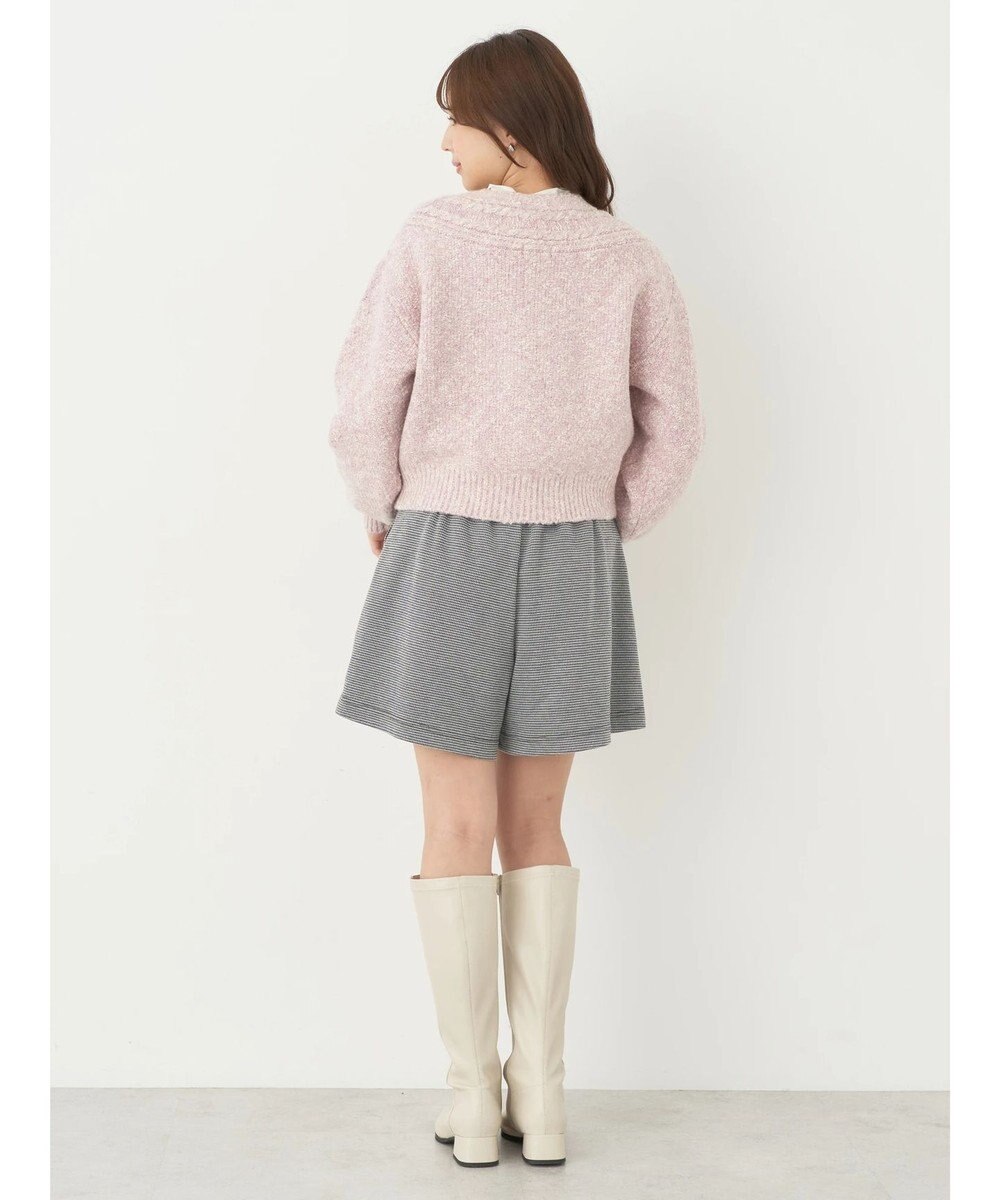 earth music&ecology ラメスラブニットカーディガン 