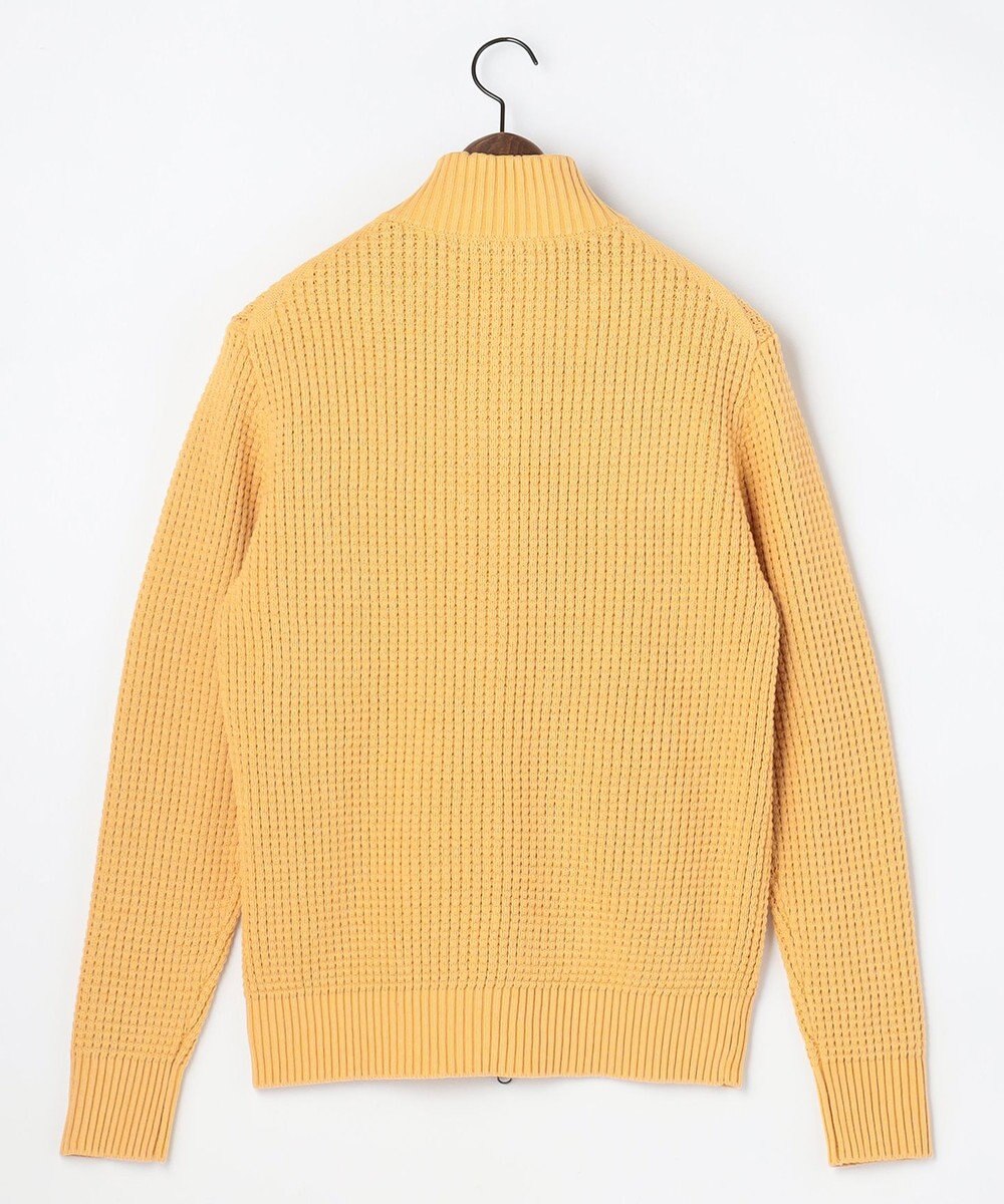 JOSEPH ABBOUD 【キングサイズ・3シーズン活躍する綿ブレンド】コットンアクリルバルキー ジップニット ブルゾン 