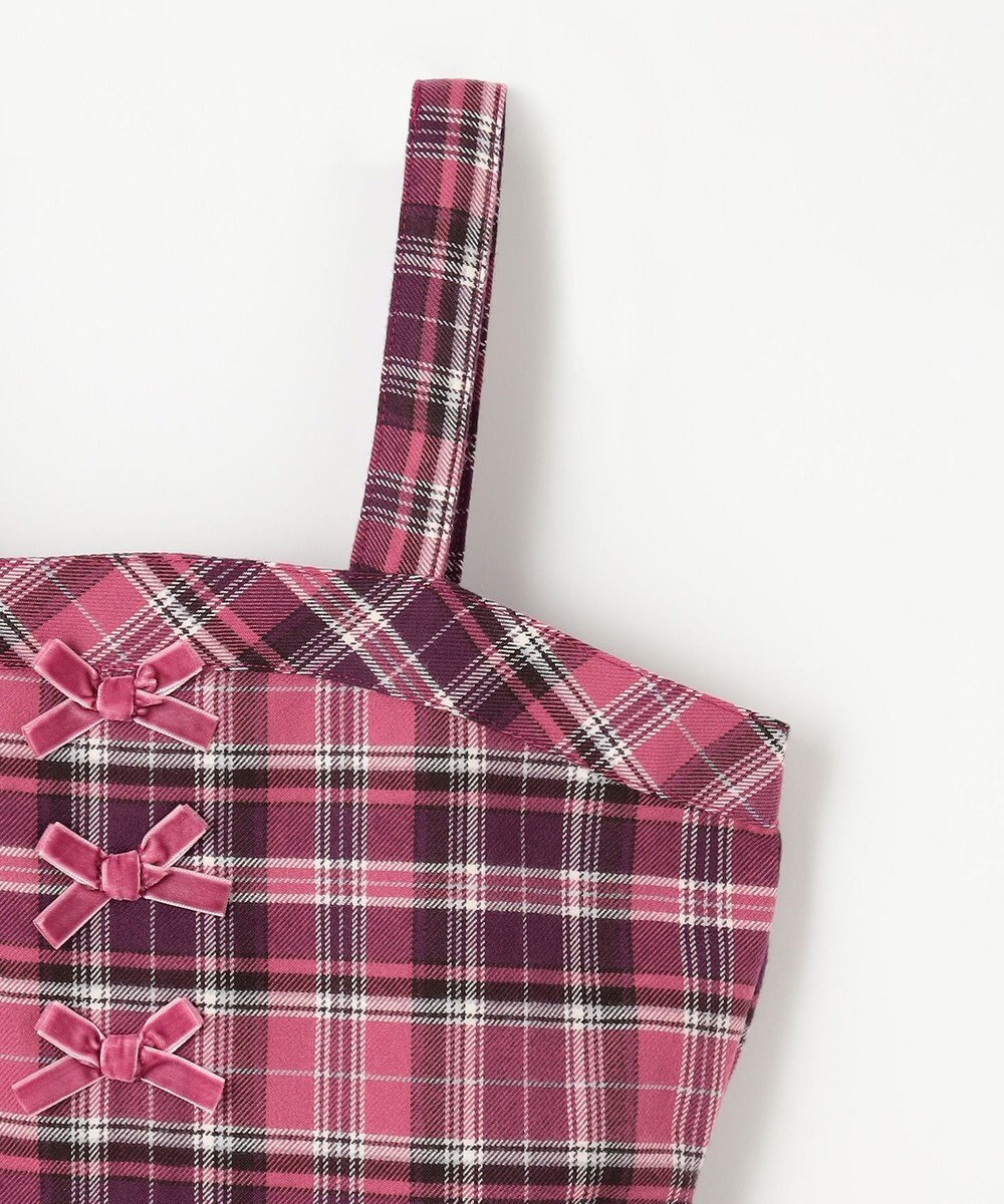 ANY KIDS チェックプリーツジャンパースカート 