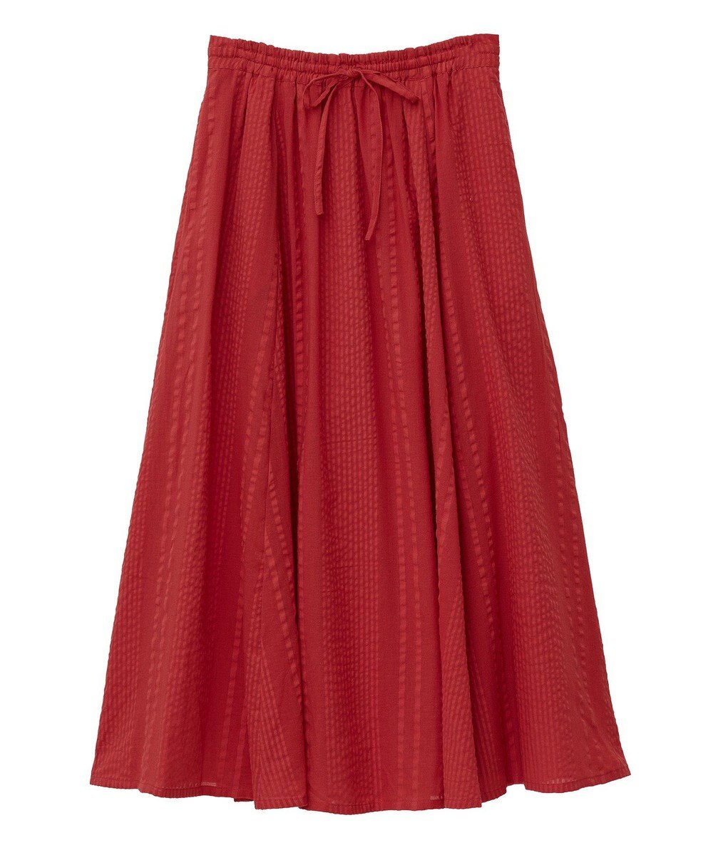 Green Parks Ｉ　シアーサッカーギャザースカート 