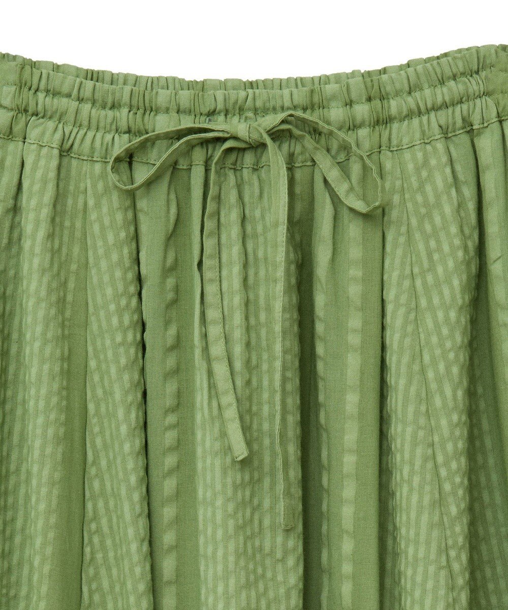 Green Parks Ｉ　シアーサッカーギャザースカート 