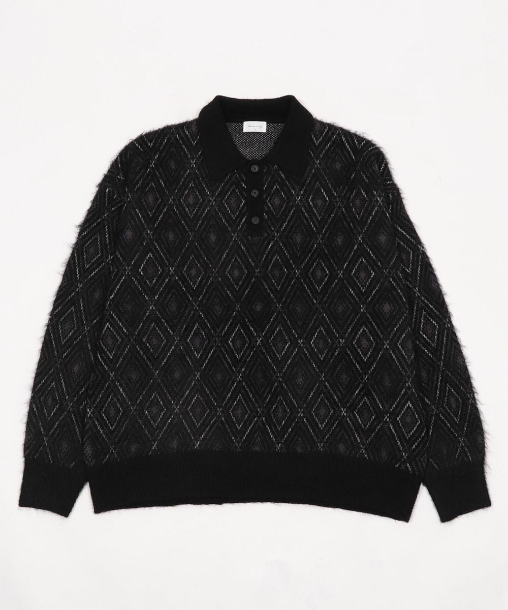 WEGO 【ユニセックス着用ITEM】アーガイルニットポロ 