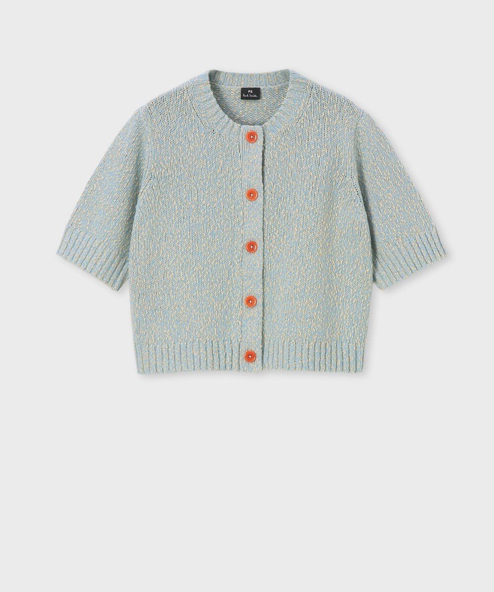 Paul Smith ブークレヤーン 半袖ニット カーディガン 