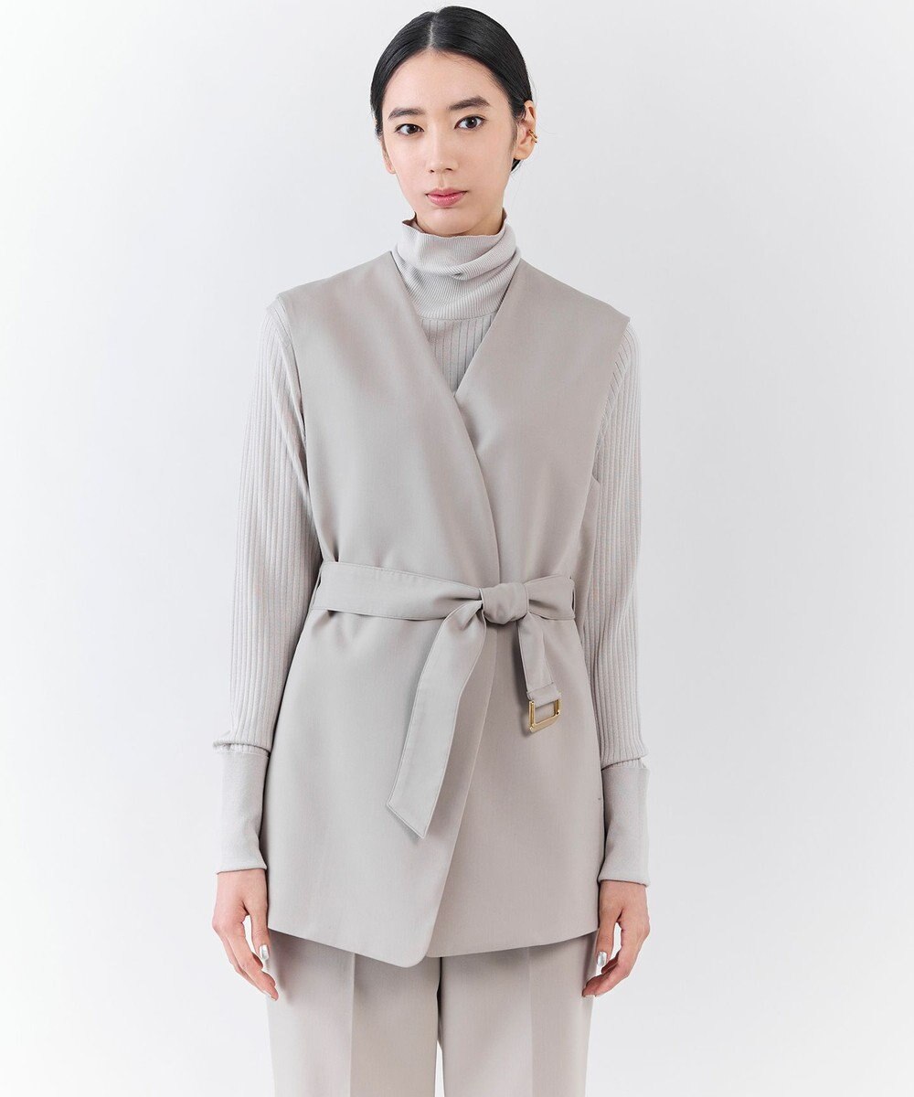 23区 【エステータ】シルクリブ タートルニット 