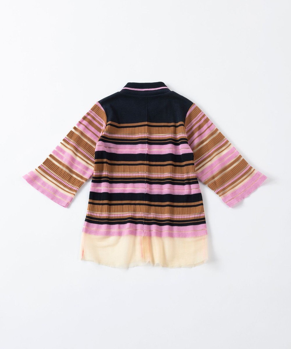 TRICOTE シースルーボーダートップス 