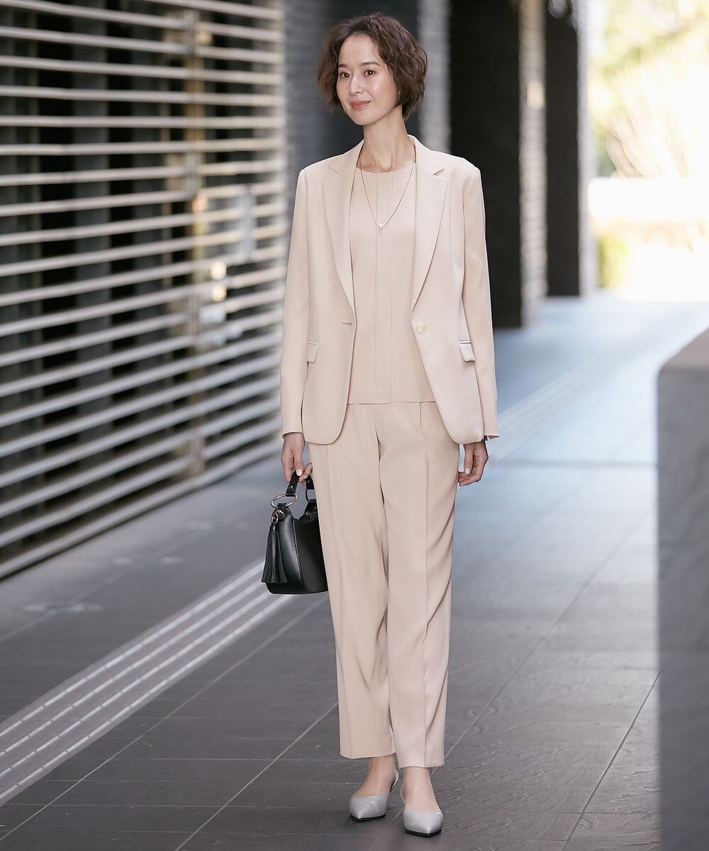 自由区 【XSサイズ～/洗える】ダブルフェイススーティング プルオーバーブラウス 