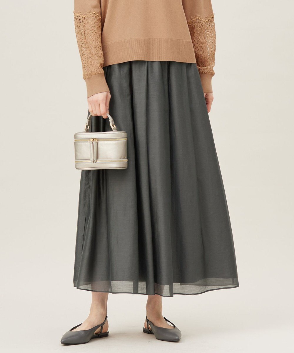 自由区 L 【洗える】エアリー スカート 