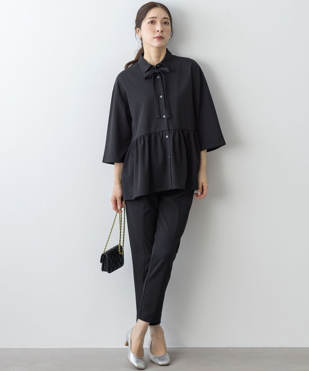 組曲 S 【ご好評につき追加生産！】ジョーゼットジャージースタイルアップ パンツ 