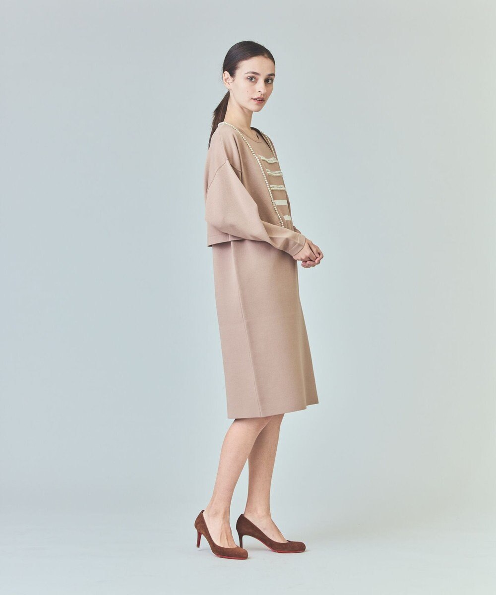 GRACE CONTINENTAL パールショートカーディガン 