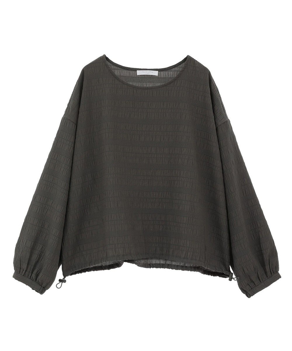 Green Parks 裾ドロスト表面長袖プルオーバー 