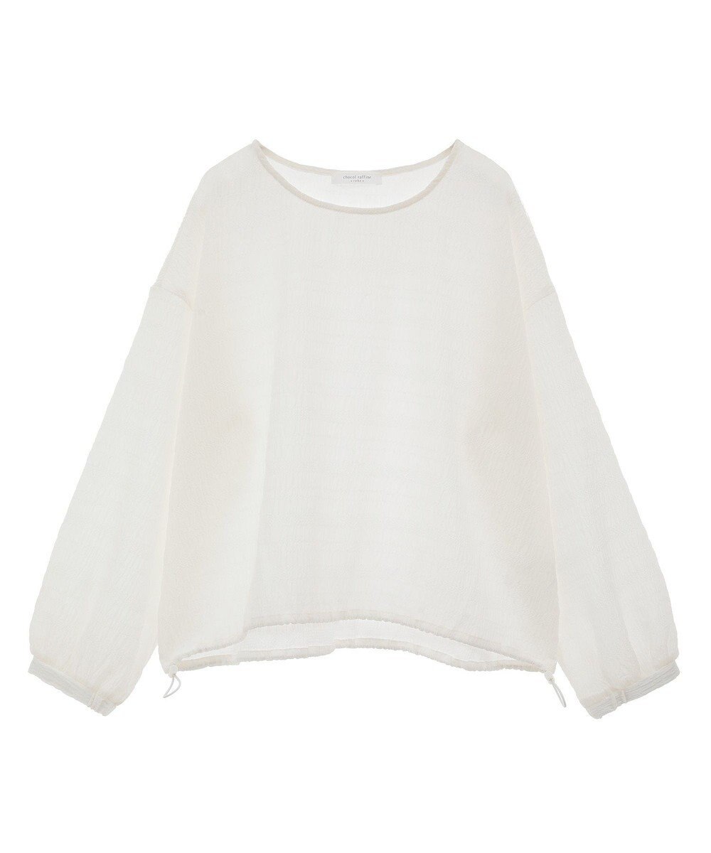 Green Parks 裾ドロスト表面長袖プルオーバー 