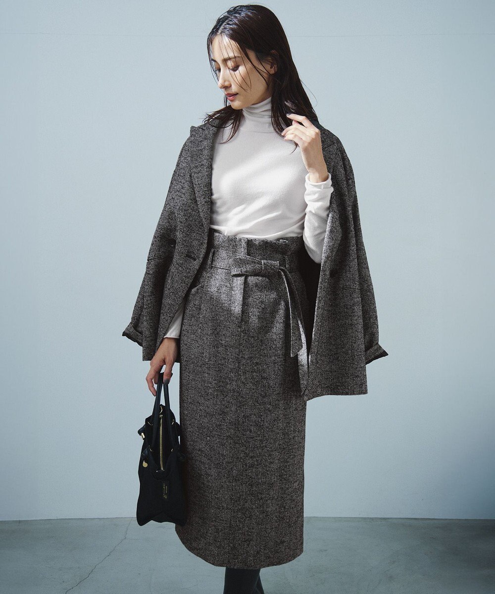 23区 S 【Oggi1月号/CLASSY.11月号掲載】スムージーコットン タートルネック ニット 