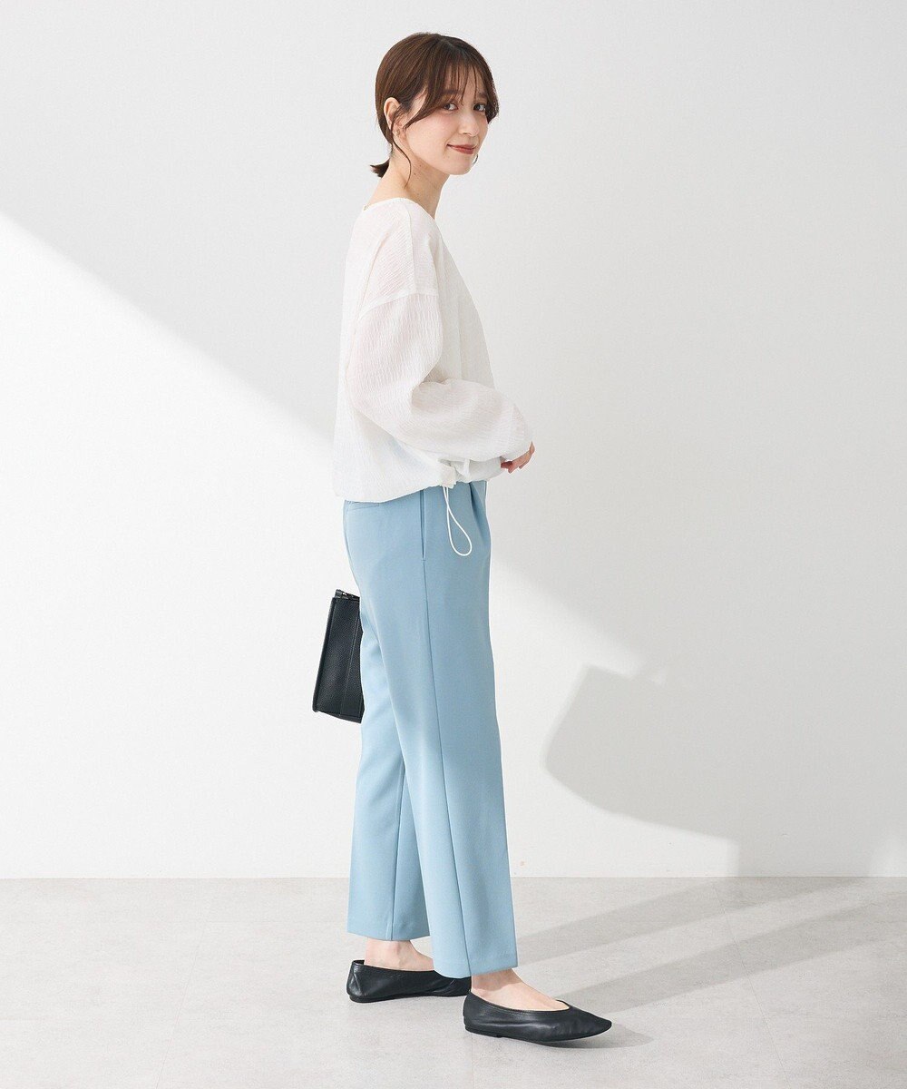 Green Parks 裾ドロスト表面長袖プルオーバー 