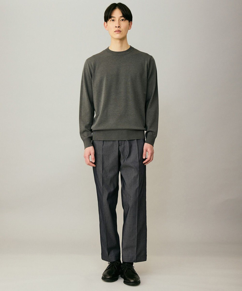 UNFILO MENS 【男女兼用】ソフトサーモ アンチピリングニット クルー 