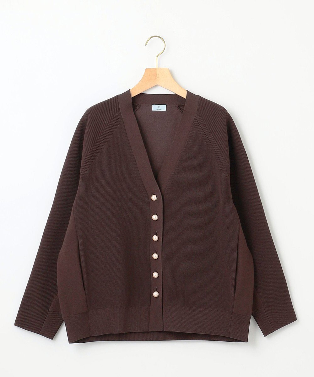 組曲 【洗える・軽量】スポンディッシュニット カーディガン 