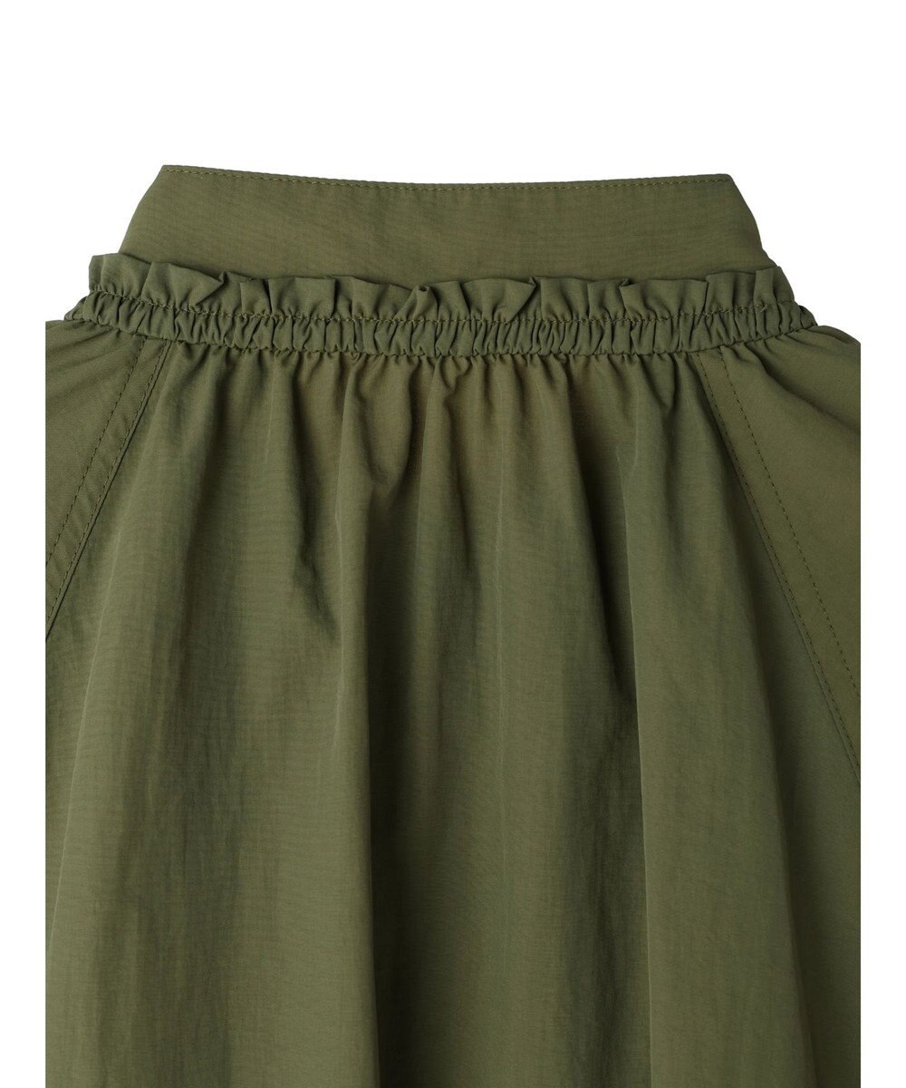 earth music&ecology スタンドフリルミリタリーブルゾン 