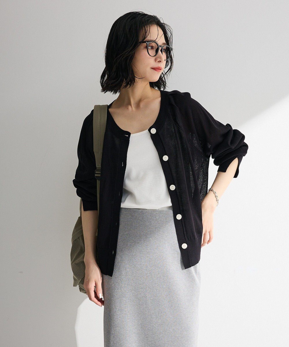Green Parks 【しのばせカーデ】ポケッタブルＵＶカットニットカーディガン 