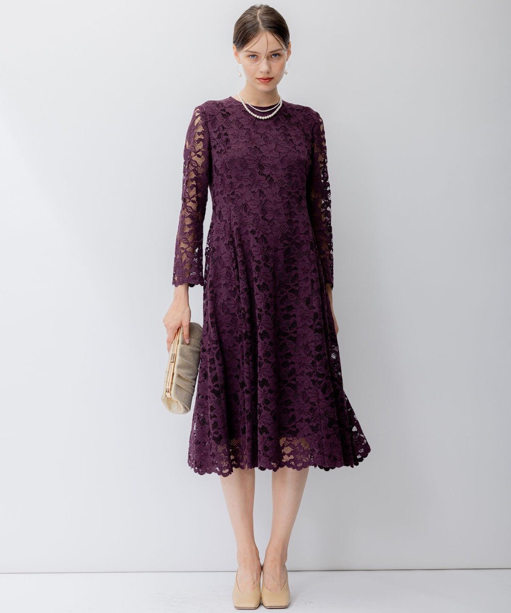 23区 L 【APPLAUDIR】ラッセルフラワーレース ドレス 