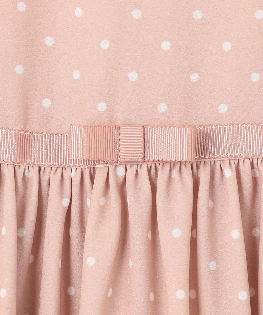 組曲 KIDS 【150-170㎝】ドットシフォン ワンピース 