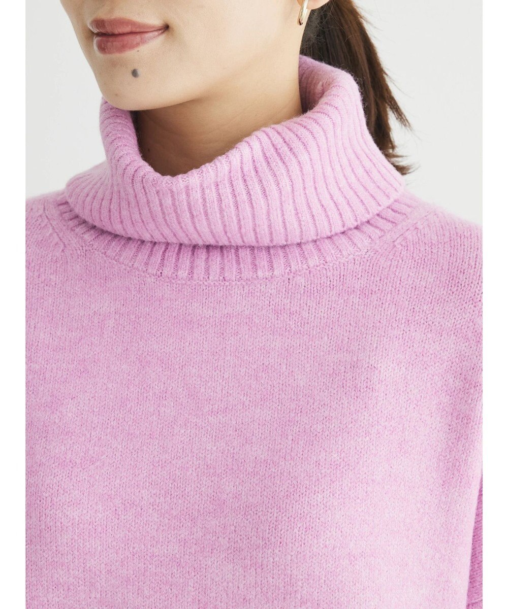 Green Parks ｆｕｗａっとメランジタートルニットプルオーバー 