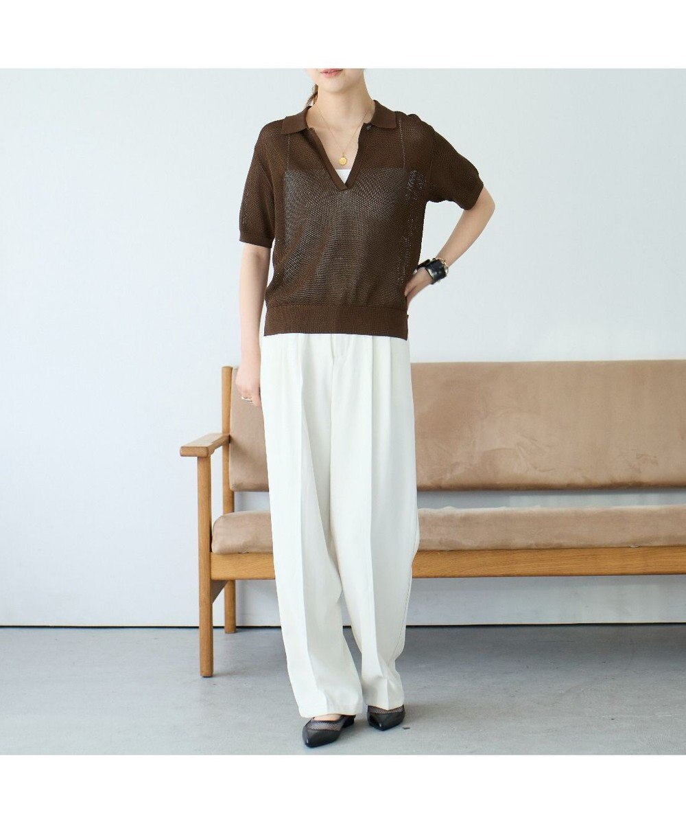 MODE ET JACOMO <carino>【レイン対応】メッシュポインテッドトゥパンプス 