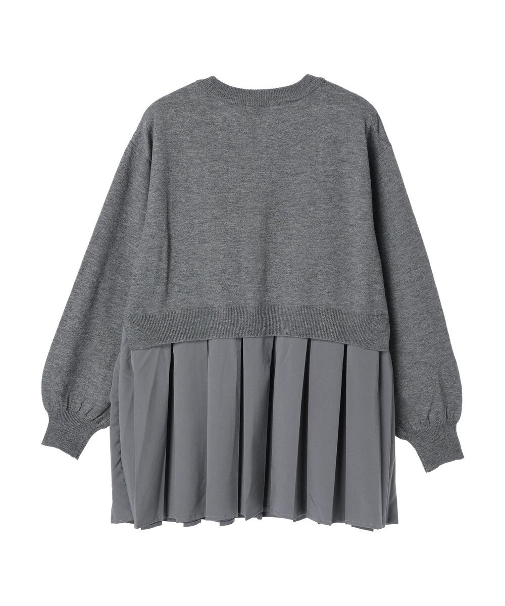 earth music&ecology プリーツドッキングカーディガン 