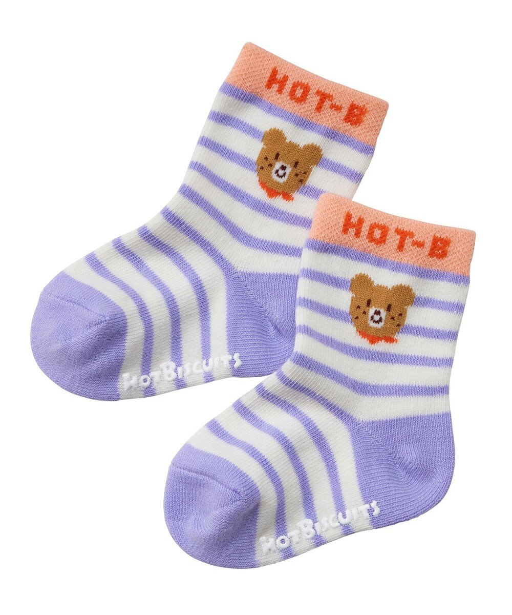 MIKI HOUSE HOT BISCUITS 【9-19cm】クルー丈 ソックスパック2足セット 