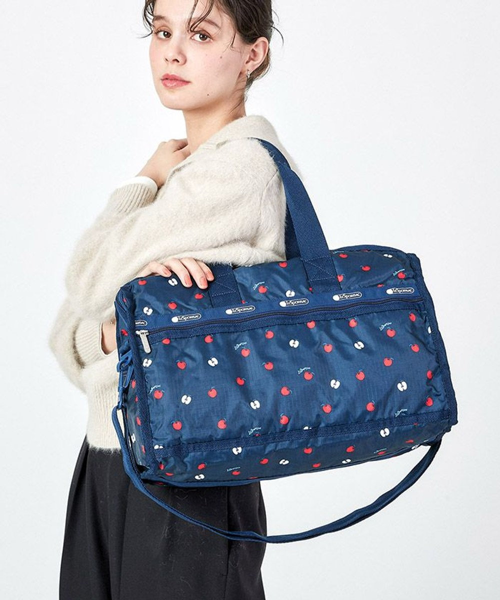 LeSportsac DELUXE MED WEEKENDER/レッドデリシャスネイビー レッドデリシャスネイビー