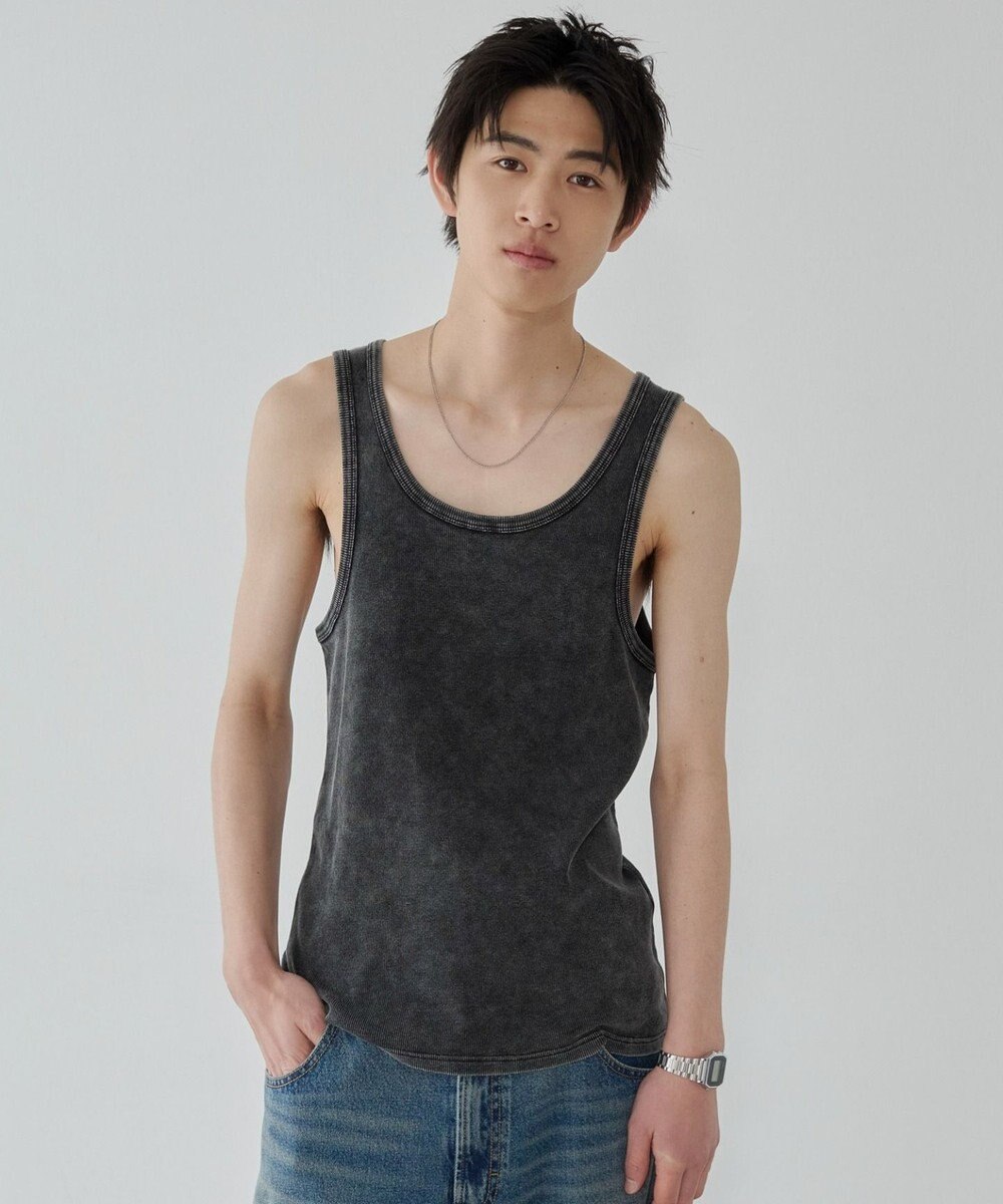 WEGO コットンリブタンクトップ 