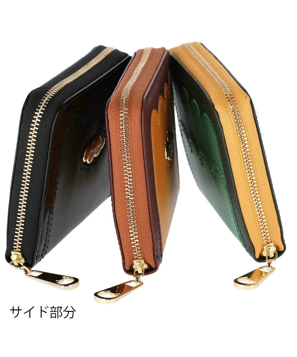 tsumori chisato CARRY スカラップコンビ ラウンドファスナー折り財布 2つ折り財布 