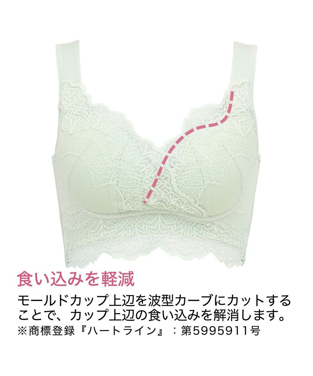 BRADELIS New York 【BRADELIS Me / ノンワイヤー・バストアップ】レーシィオールインワンブラ 日中も就寝時も快適に補正するブラ 