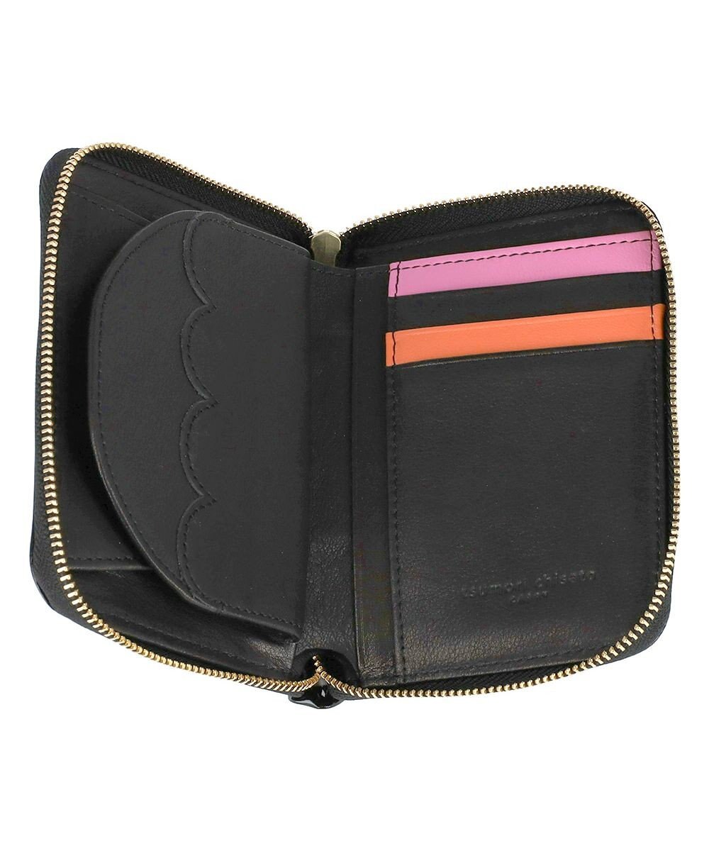 tsumori chisato CARRY スカラップコンビ ラウンドファスナー折り財布 2つ折り財布 