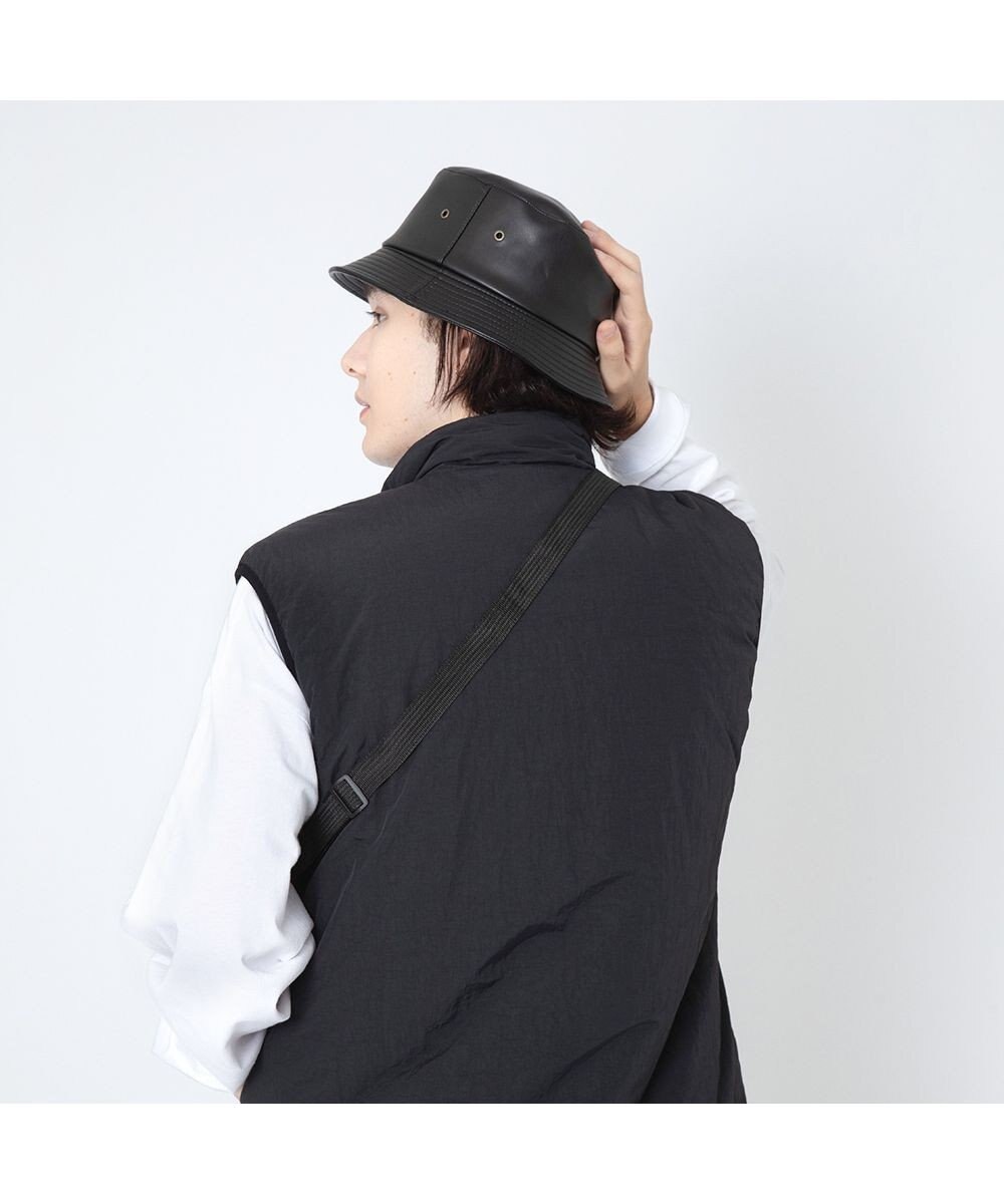林八百吉商店 un chapeau  エコレザーバケットハット 