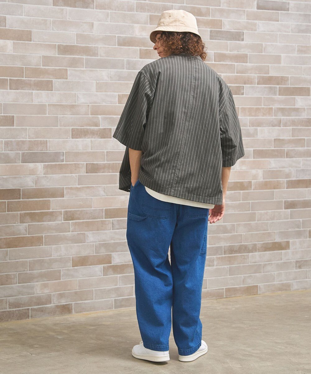 J.PRESS YORK STREET 【UNISEX】コットンリネンハーフスリーブシャツ ブルゾン 