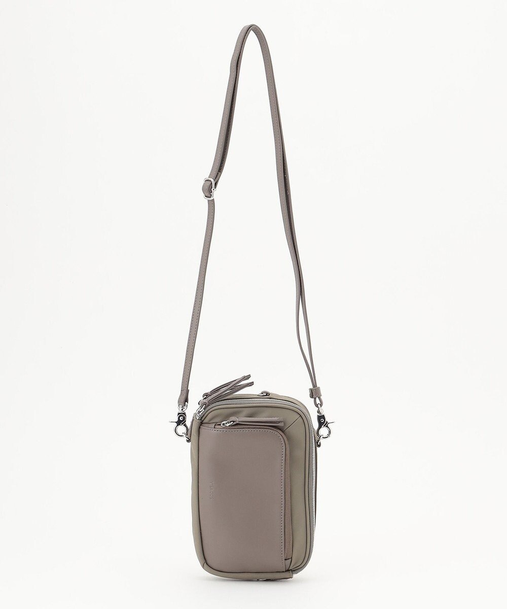 Y'SACCS ナイロン×リサイクルレザー　コンビマルチポシェット 