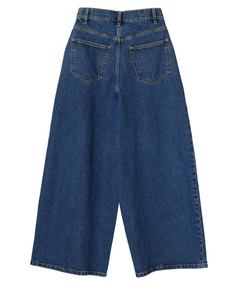 earth music&ecology タックワイドデニムパンツ 