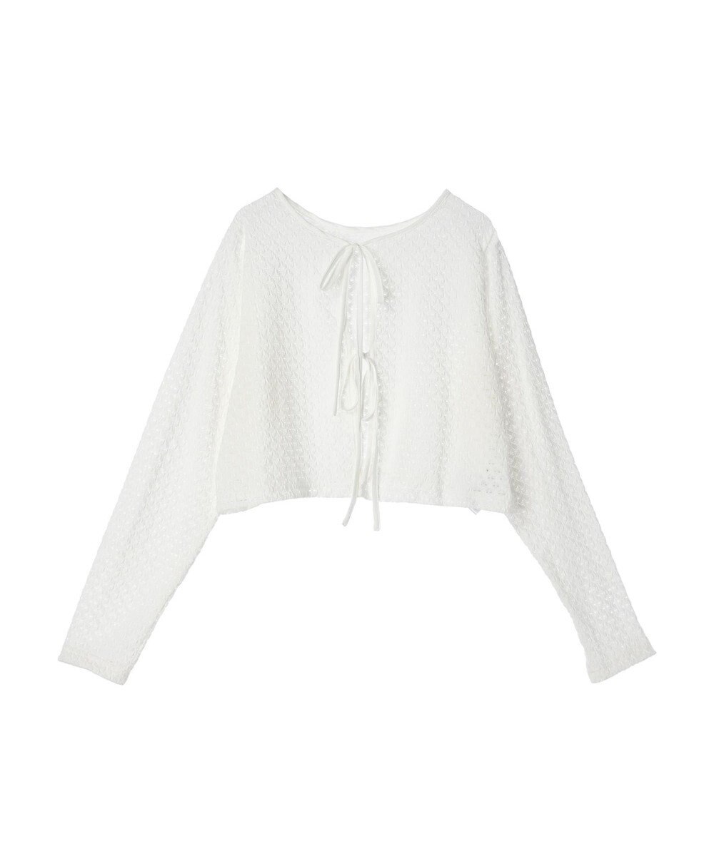 Green Parks ・ＥＬＥＮＣＡＲＥ　ＤＵＥ　２ｗａｙメッシュカーディガン 