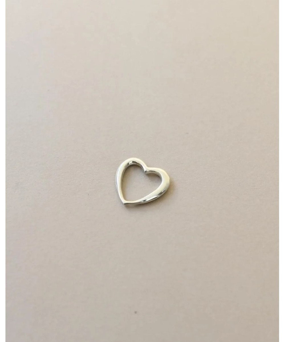 yoaa シルバー925 ミディハートネックレストップ 