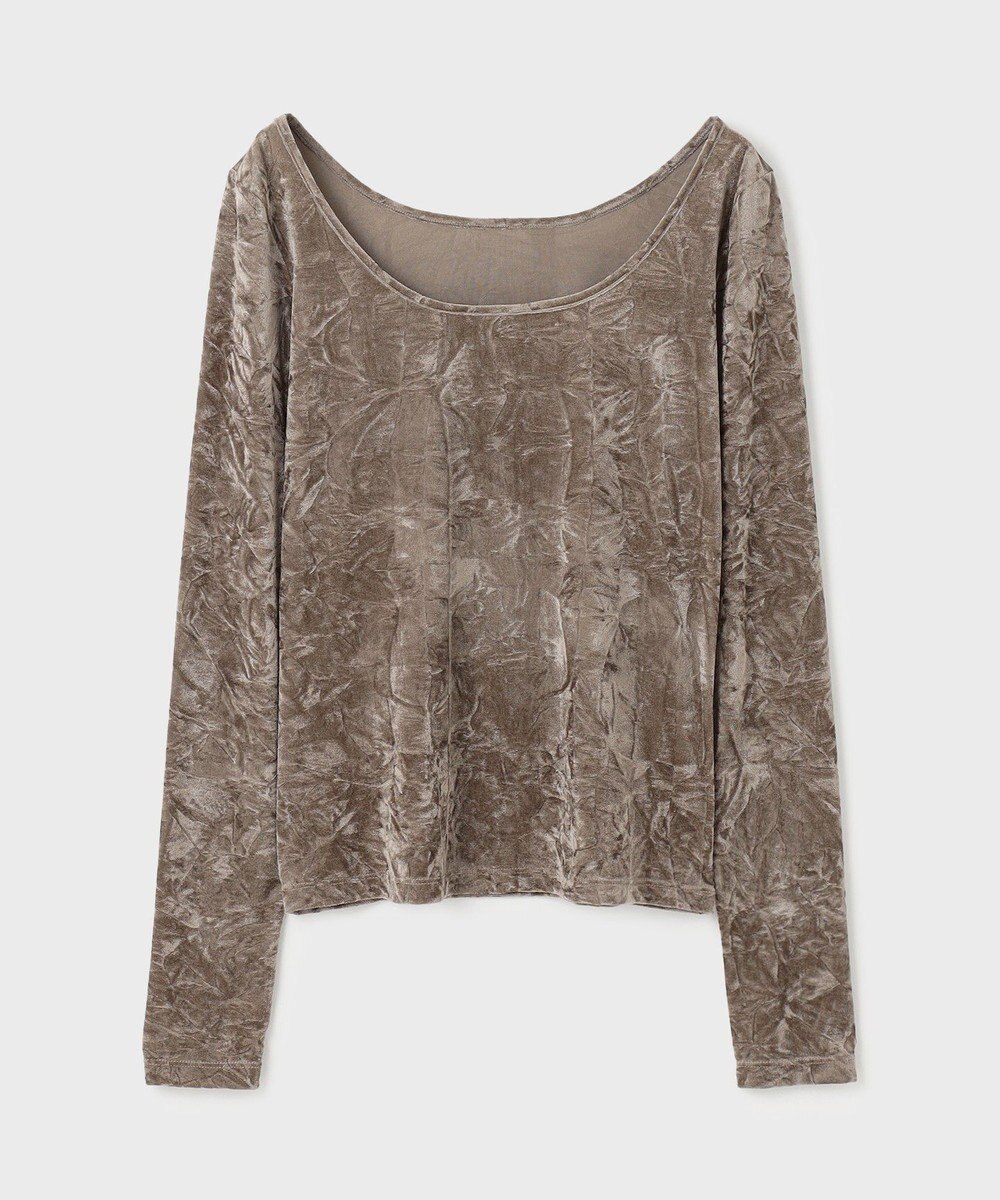 GRACE CONTINENTAL クラッシュベロアカットトップ 