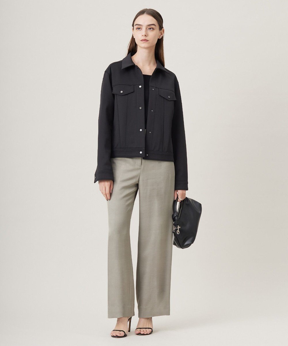 ICB L Vi/Ly/Liツイル ワイドストレートパンツ 