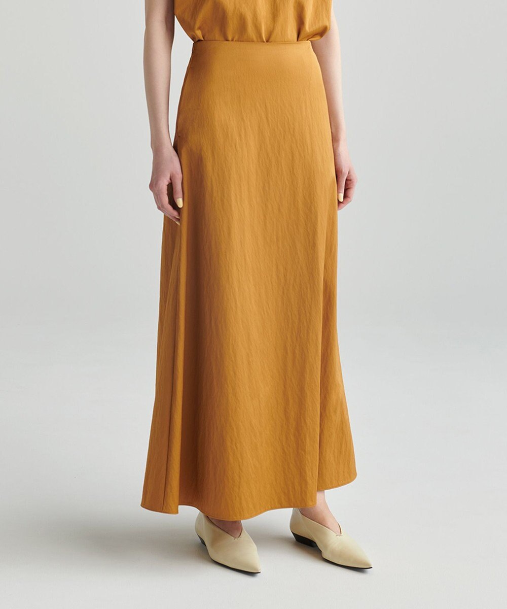 NAVE 【ReNAVE　洗える】グロスサテンスカート 