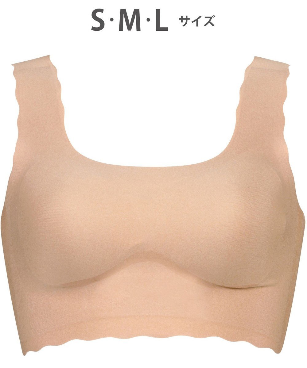 WACOAL 【GOCOCi ゴコチ】 ノンワイヤーブラ ハーフトップ まるでつけていないような着ごこち ムレにくい フラット仕上げ ホックなし CGG510 /ワコール 