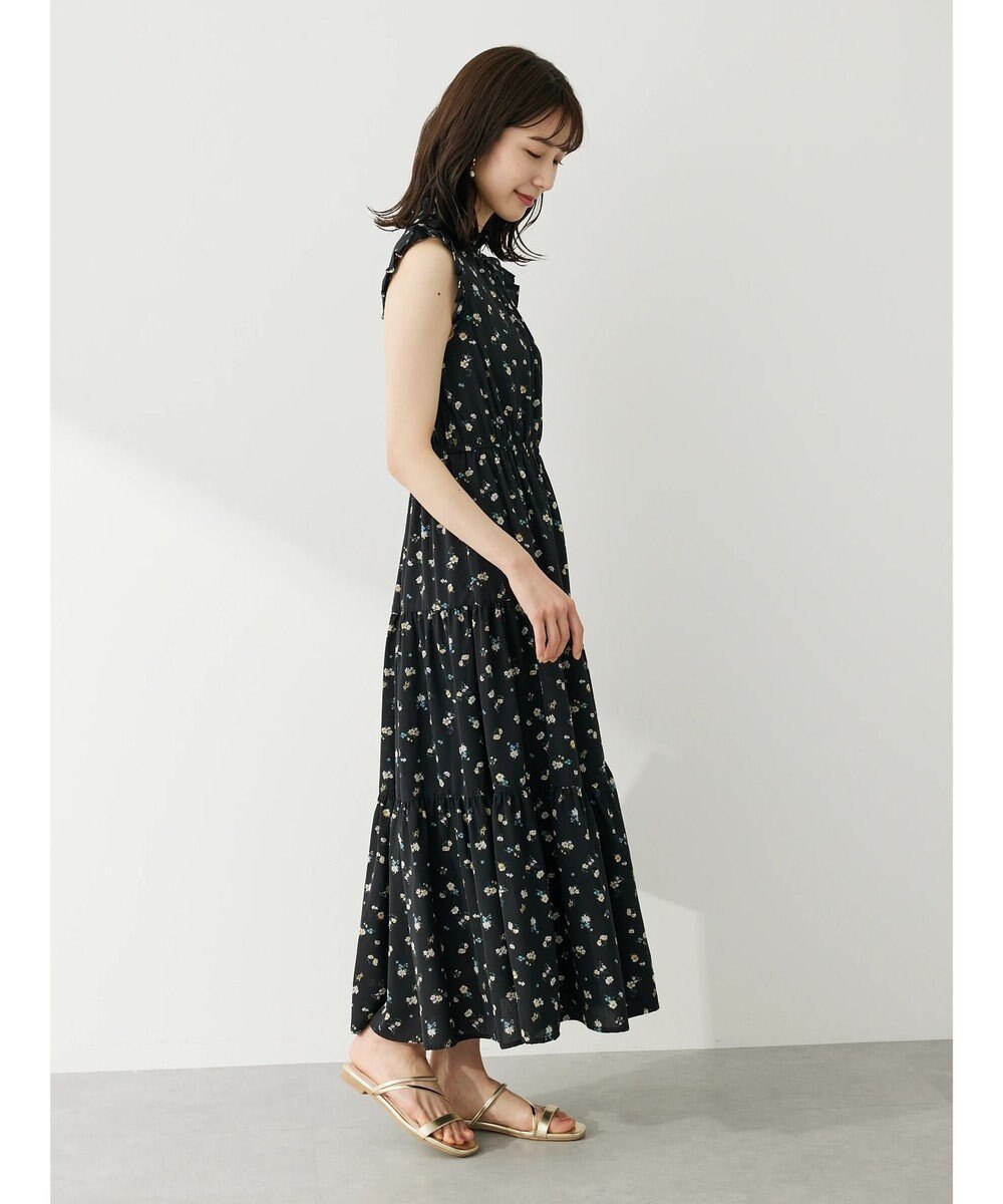 Green Parks ・ＥＬＥＮＣＡＲＥ　ＤＵＥ　フラワーｐｔティアードワンピ 