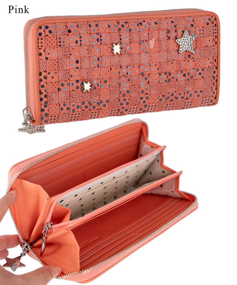 tsumori chisato CARRY キラメッシュ ラウンドファスナー長財布 