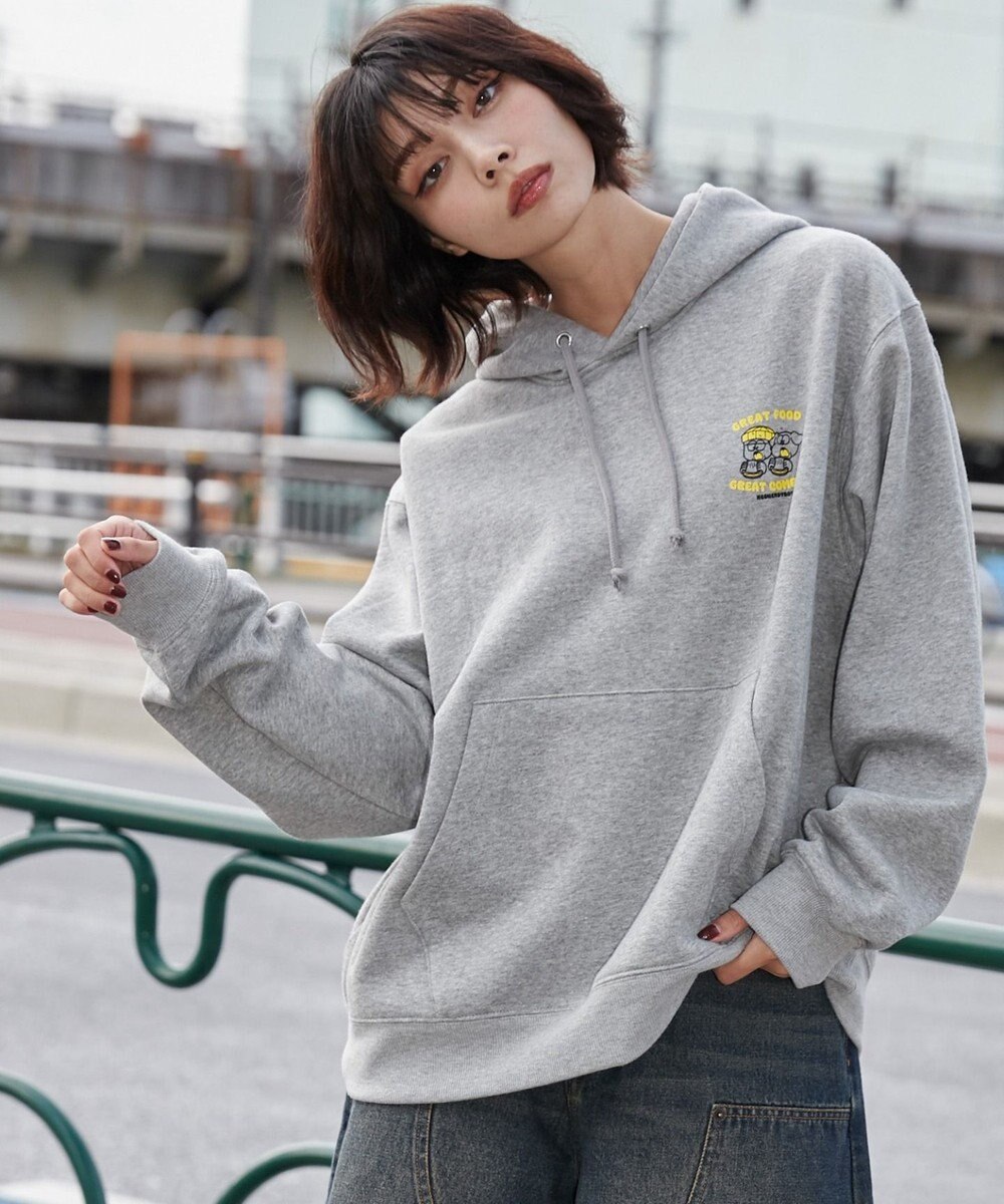 WEGO リラックスフィットTHEBOYグラフィックパーカー 