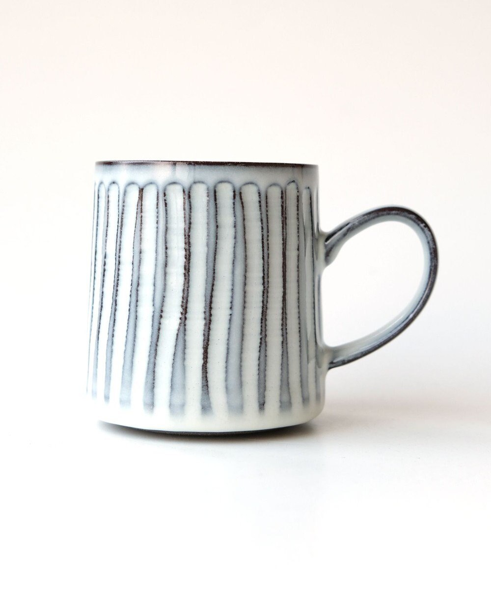 たち吉 【たち吉】粉引しのぎマグ（ストライプ）〈１個〉波佐見焼 