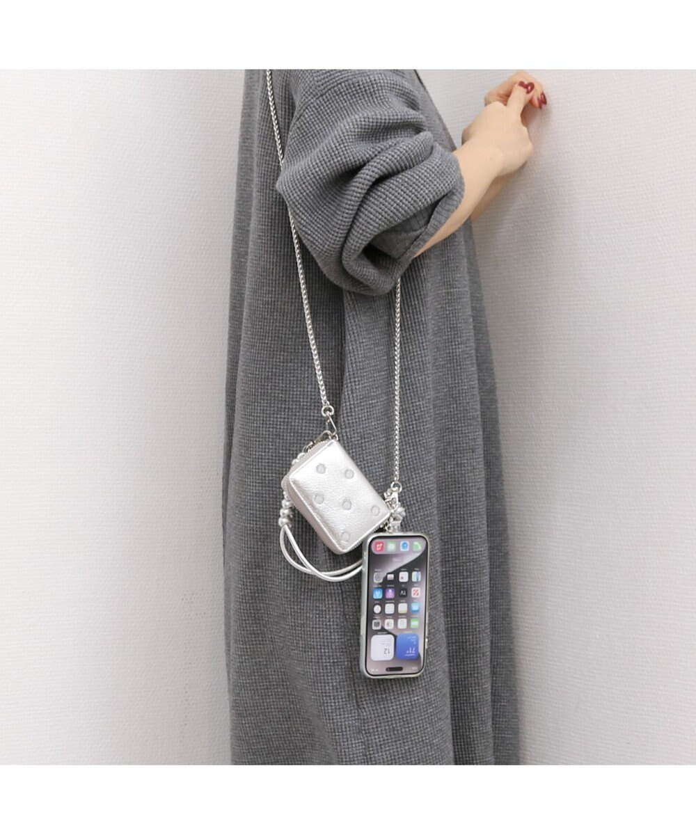 UNBILLION ペルケ perche / ドット刺繍ジャバラチャームウォレットショルダー 