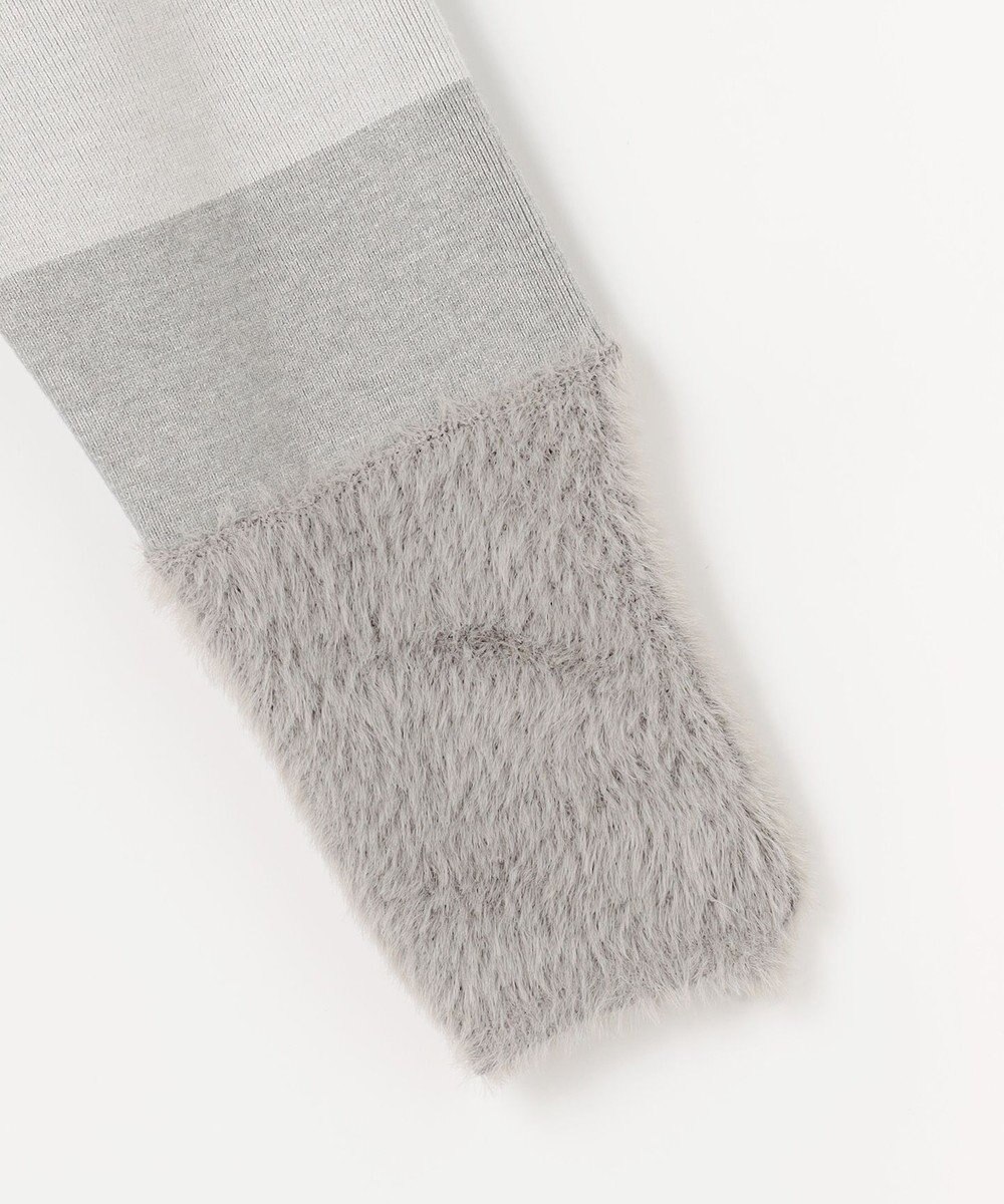 ANY SIS フェザーブロッキング ニット 