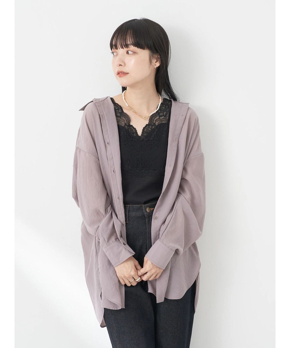 earth music&ecology シアーボーイズライクシャツ 